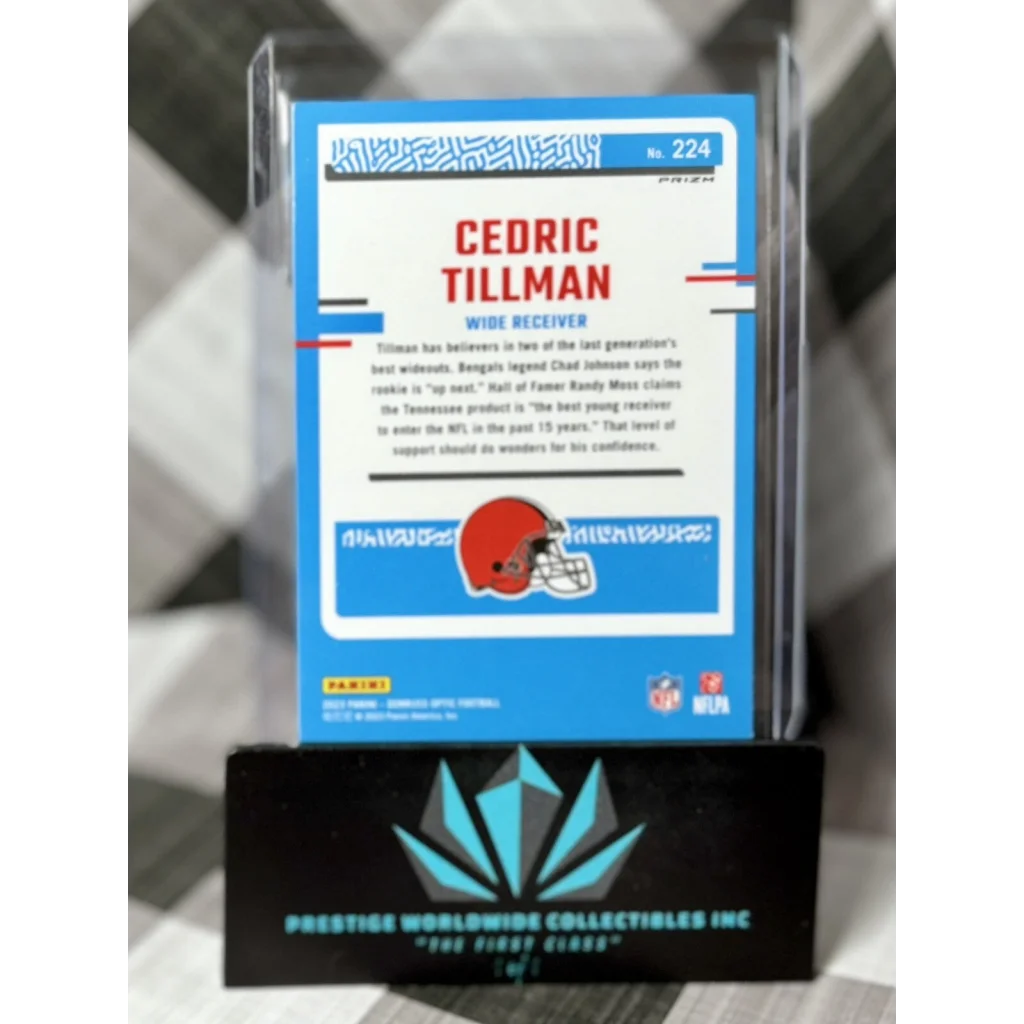 Cedric Tillman 2015 Topps Chrome Browns card at Prestige Worldwide