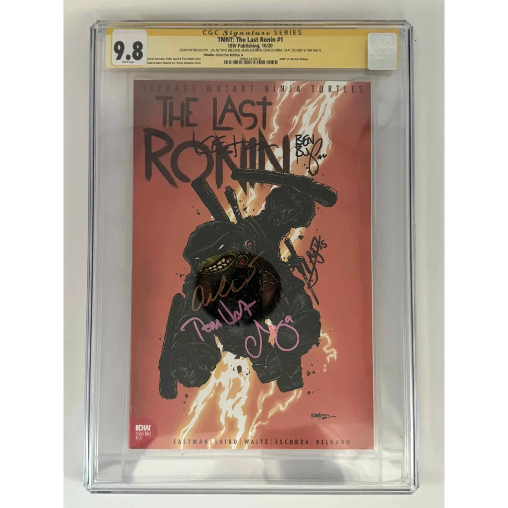 CGC 9.8 yellow label Last Ronin signed by Kevin Eastman Tom Waltz