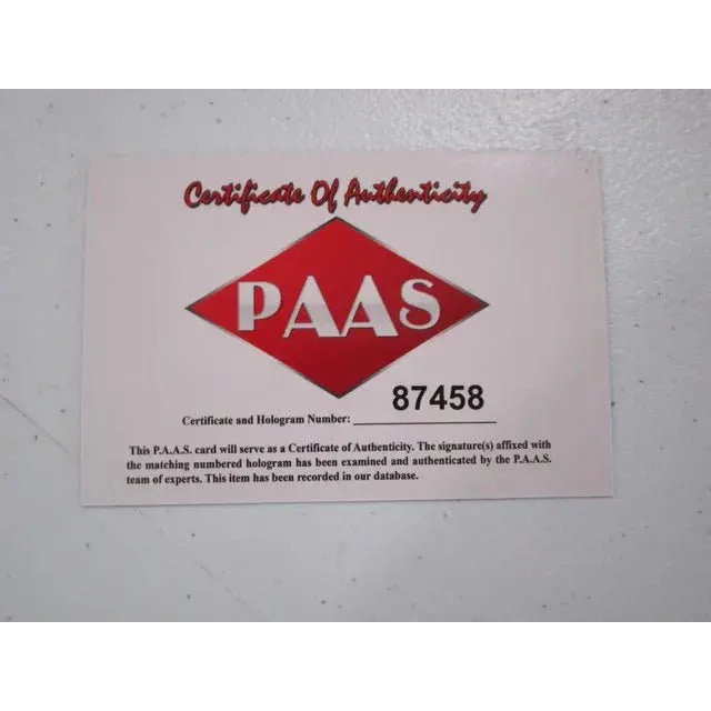 White certificate of authenticity with red diamond logo for Charlotte Hornets signed autographed magazine