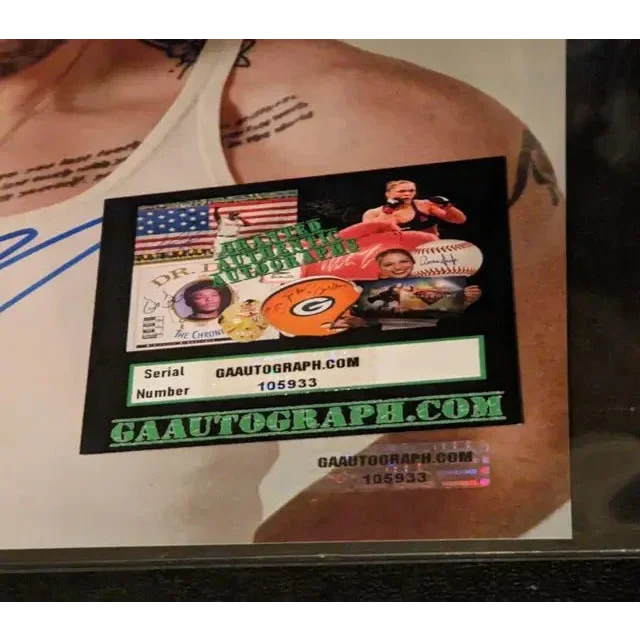 Autographed 8x10 photo of Chris Evans with serial number collectible memorabilia