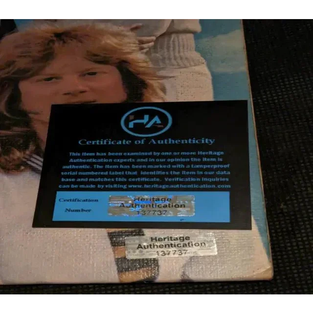 Certificate of authenticity for Chuck Negron signed record album with collectible details