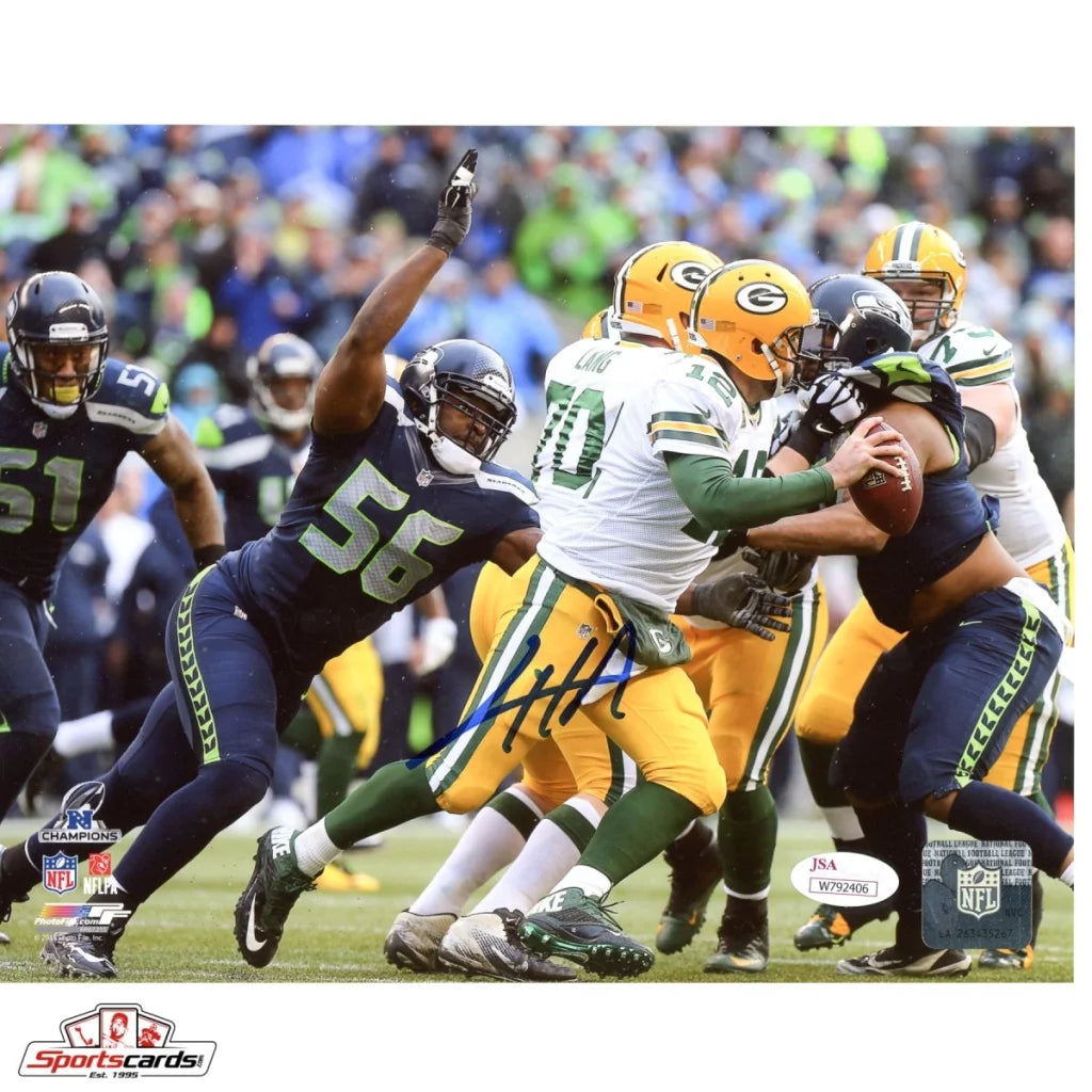 Cliff Avril signed 8x10 photo JSA authenticated Seattle Seahawks
