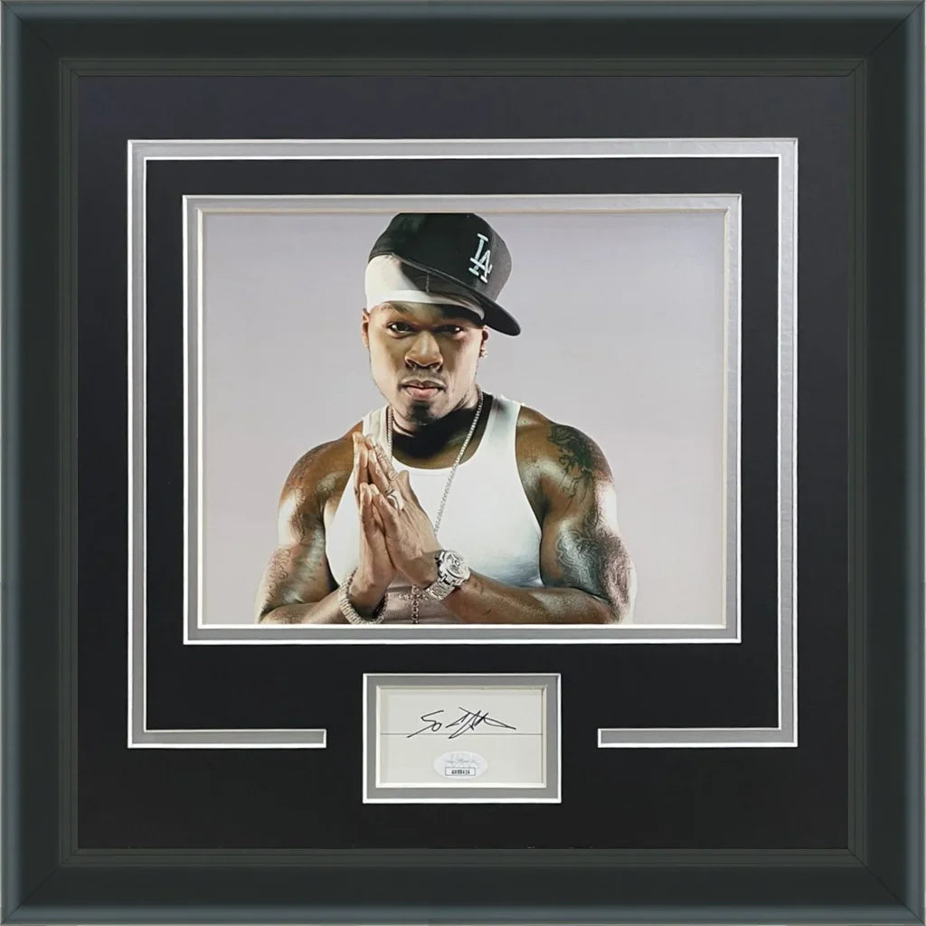 Curtis Jackson 50 Cent signed photo in signature series frame