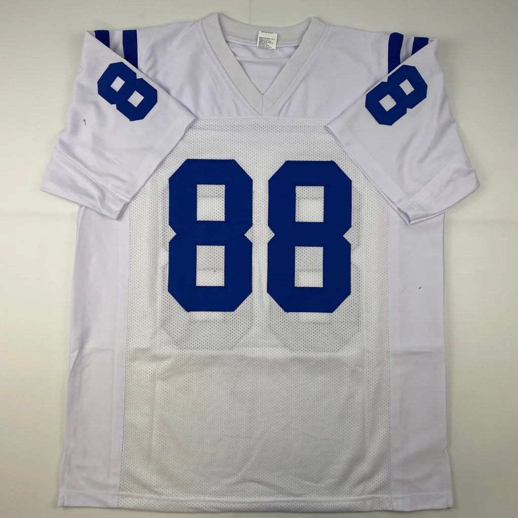 Custom Jersey Harrison 88 blue white Nike football jersey
