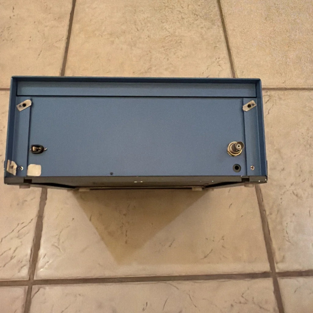 Cybermedics stenometer cardiology blue metal toolbox side with keyhole latch