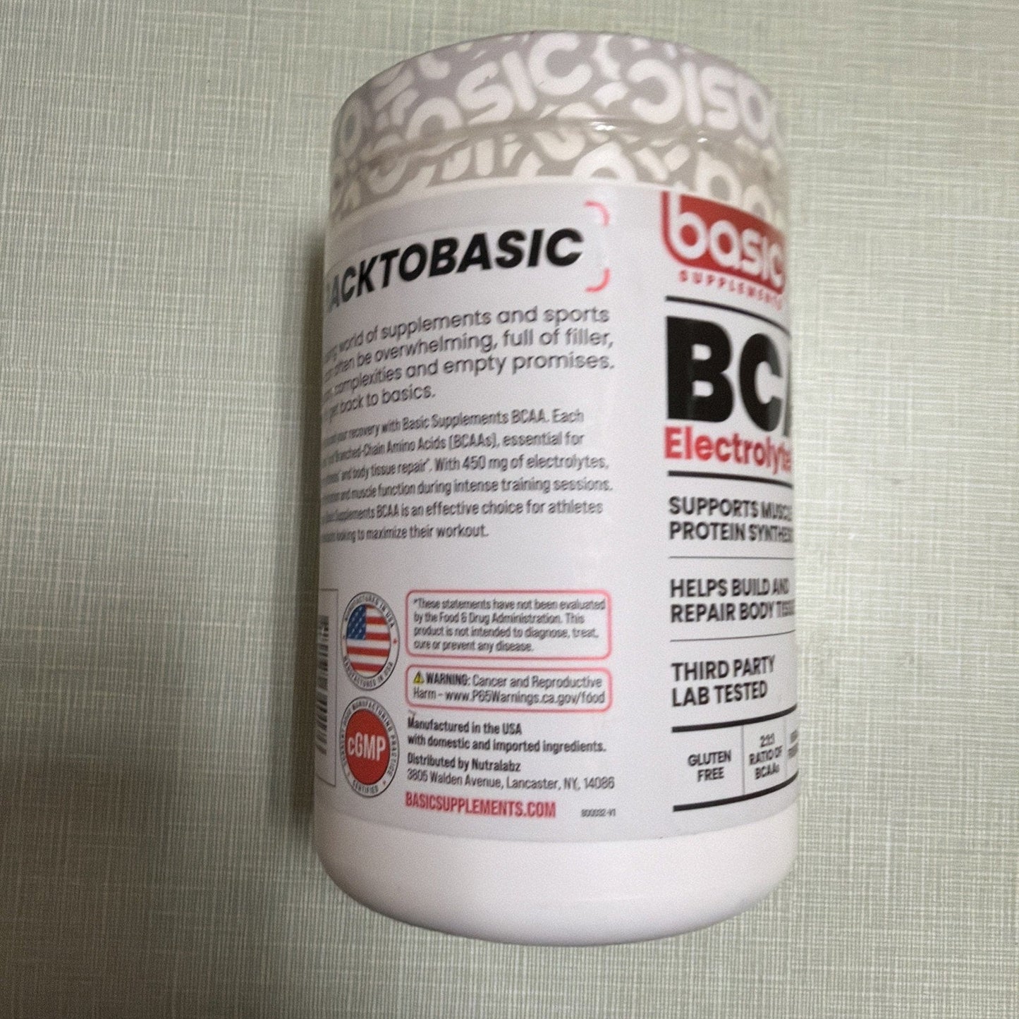 BCAA Electrolyte Formula - Blueberry Lemonade (30 Servings)BB 10/26