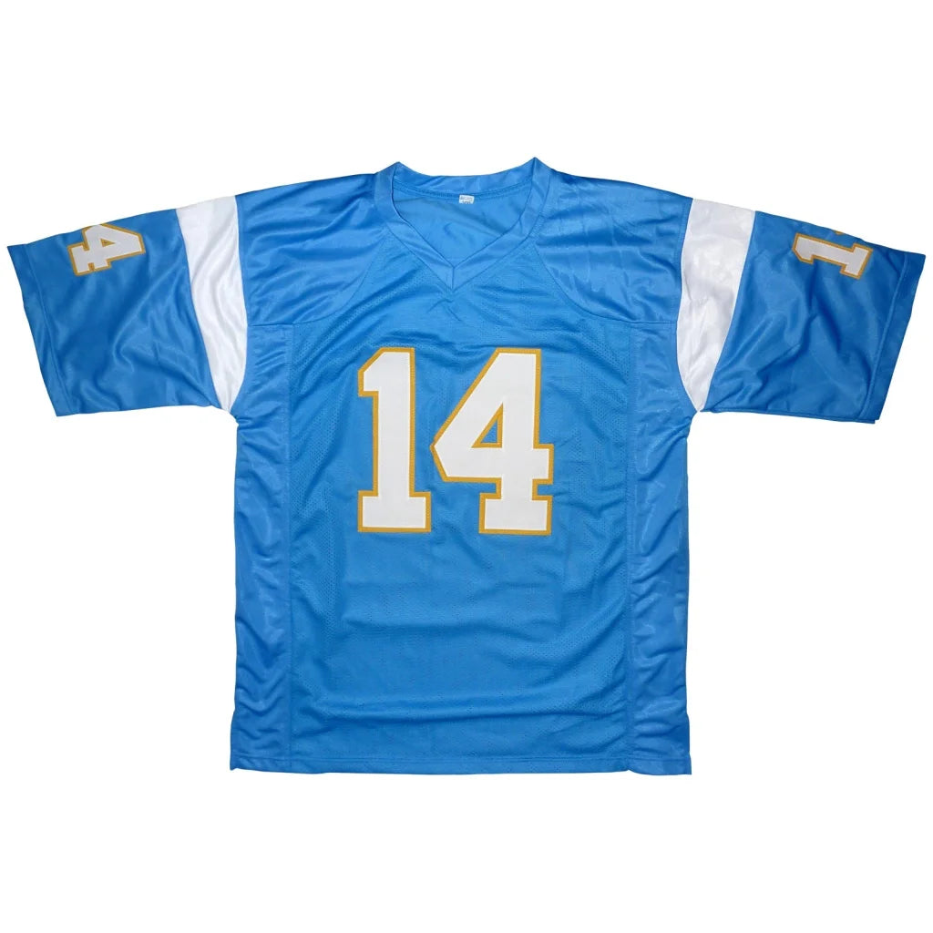 Dan Fouts autographed powder blue San Diego jersey #14 with JSA