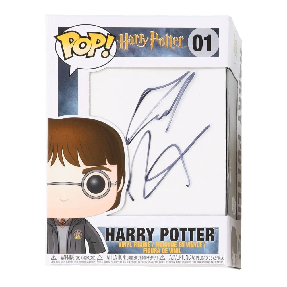 Autographed Harry Potter Funko Pop! figure signed by Daniel Radcliffe for Harry Potter fans