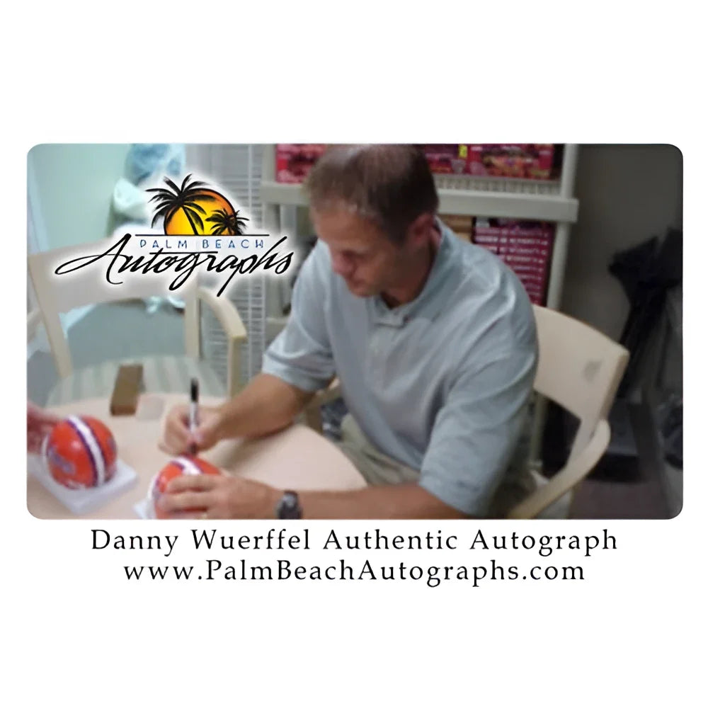 Danny Wuerffel autographed Florida Gators mini helmet with 96 Heisman