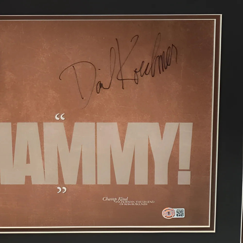 David Koechner autographed Anchorman Whammy framed poster