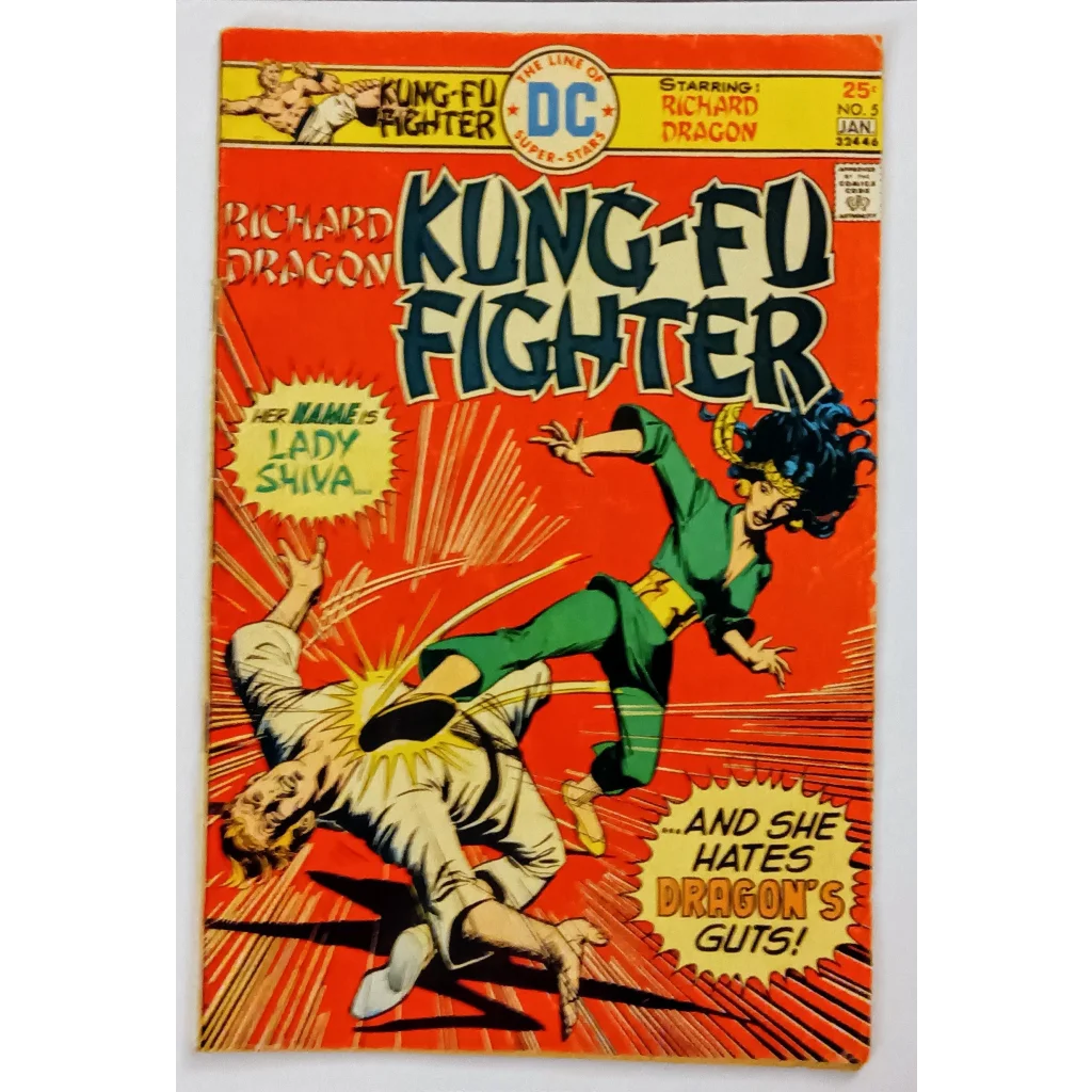 1970s Richard Dragon Kung-Fu Fighter #5 with Lady Shiva debut