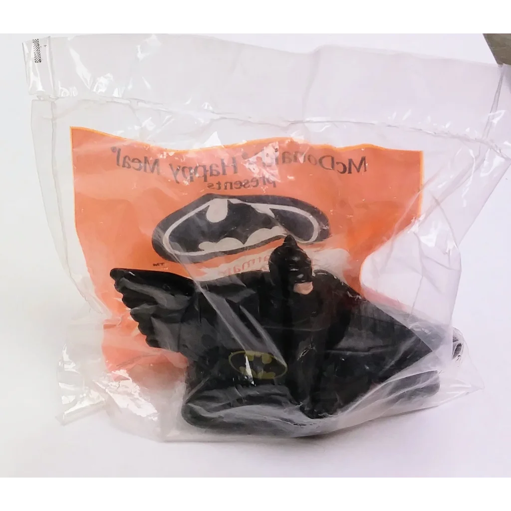 1991 Batman Press and Go Happy Meal Toy with Moldable Head Mask