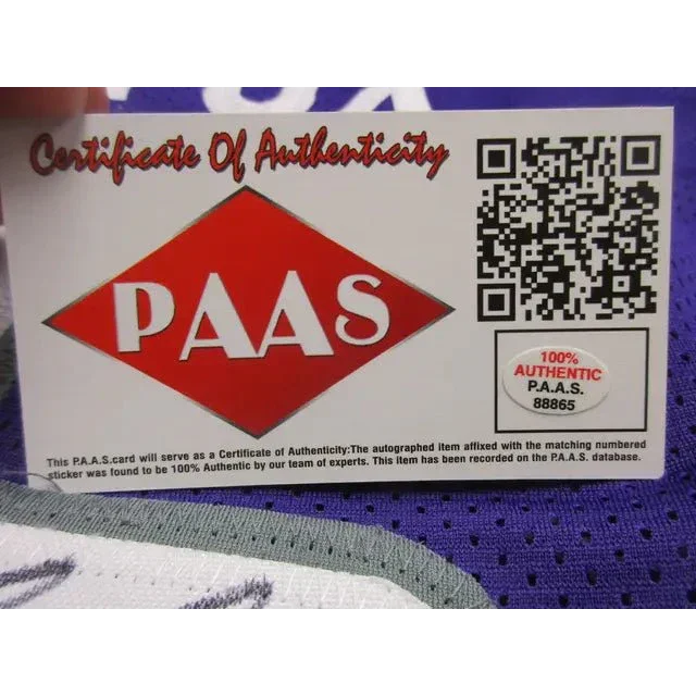 Authenticity card for De’Aaron Fox Sacramento Kings signed jersey product