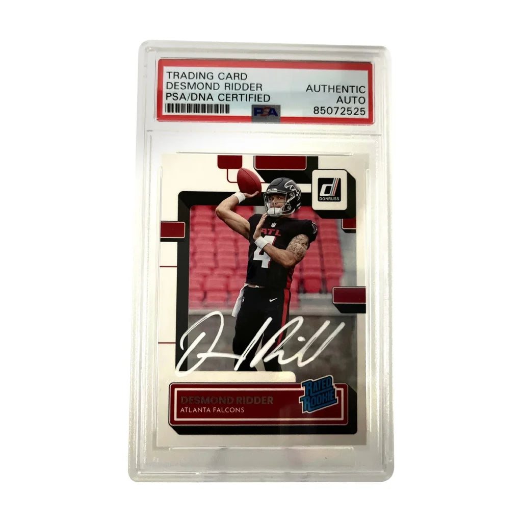 Desmond Ridder Donruss Rated Rookie Autographed Card PSA Certified | Creative Sports | vintageantiquesgifts.com