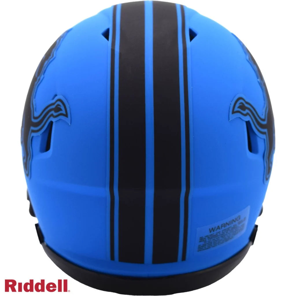 Detroit Lions speed mini football helmet features matte rave design