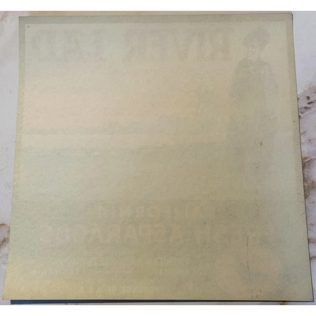 Faded square poster featuring Blue Goose brand asparagus crate label from River Lad