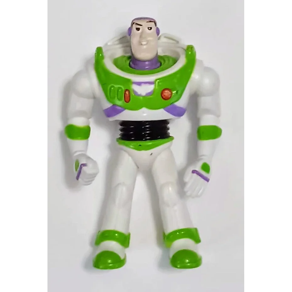 Buzz Lightyear Happy Meal Toy in green white spacesuit and purple helmet