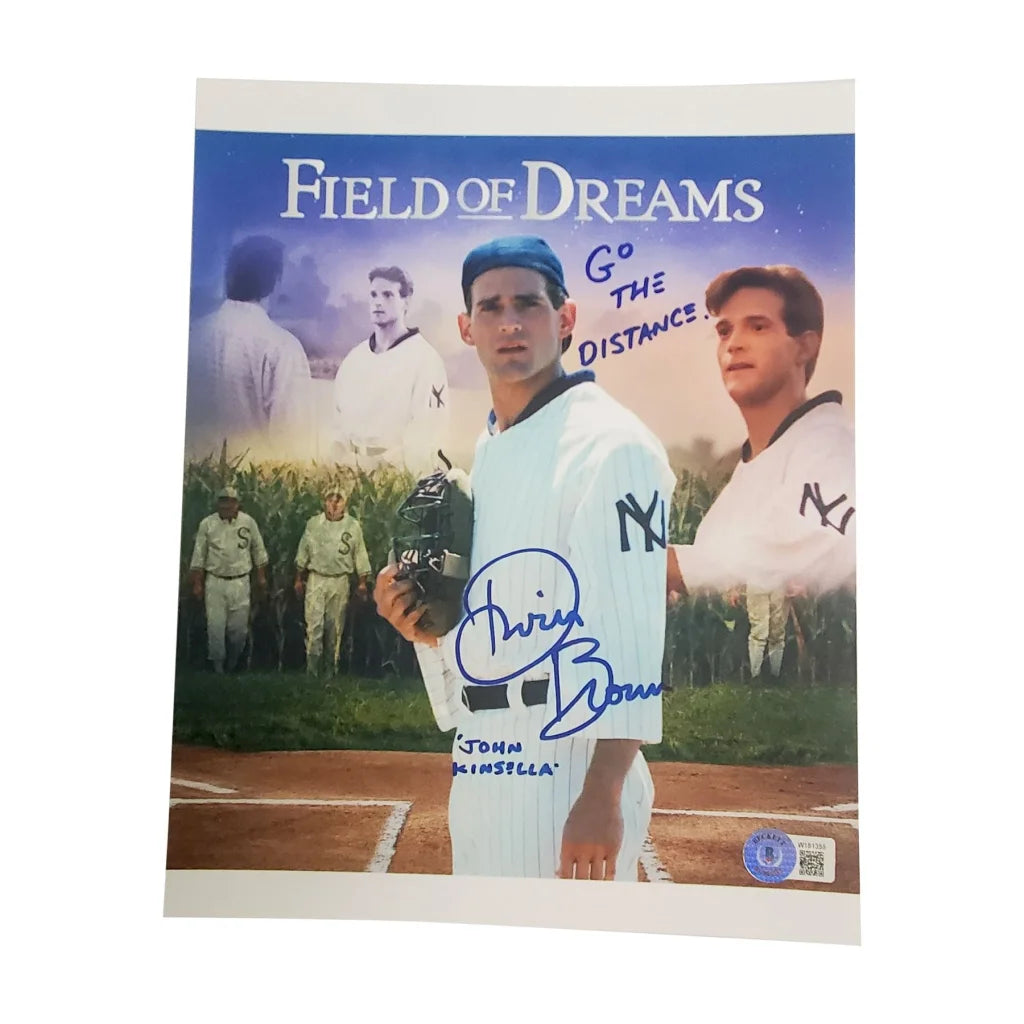 Dwier Brown signed 1980s baseball movie poster with Go The Distance inscription