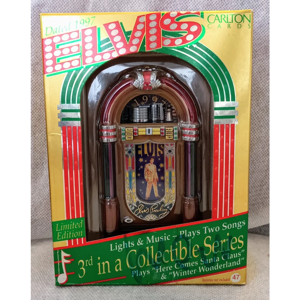 Vintage Elvis Presley jukebox Christmas ornament from 1997 Heirloom Collection