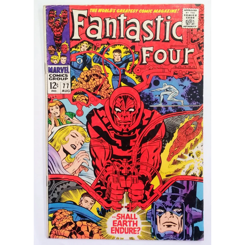 Fantastic Four Issue 77 Marvel Comics red giant robot 1968