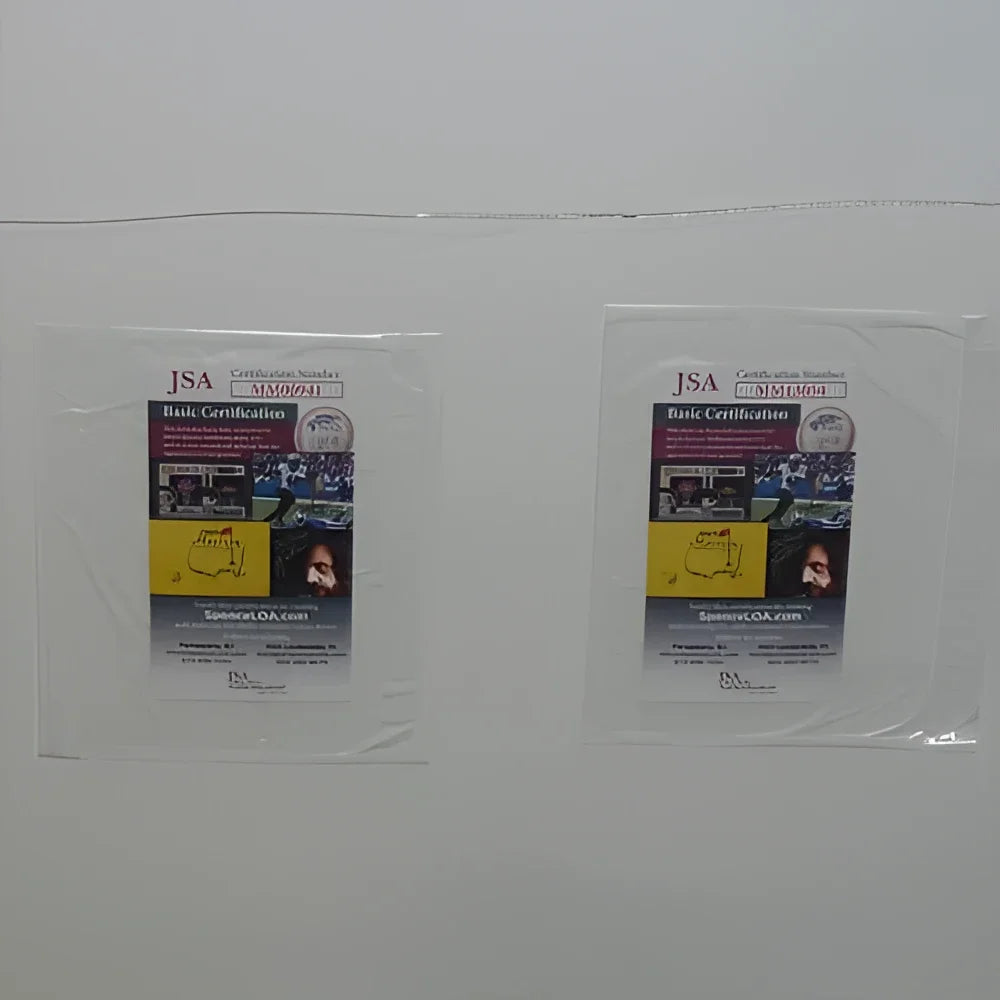 Fight Club movie poster with Edward Norton JSA certification sleeves