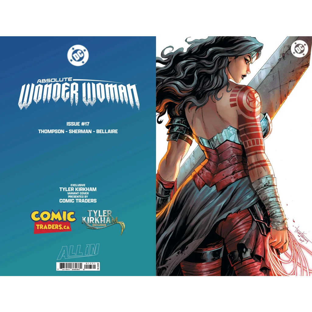 Absolute Wonder Woman #17 Tyler Kirkham Foil Exclusive Virgin Var | Rare Variant Cover | vintageantiquesgifts.com