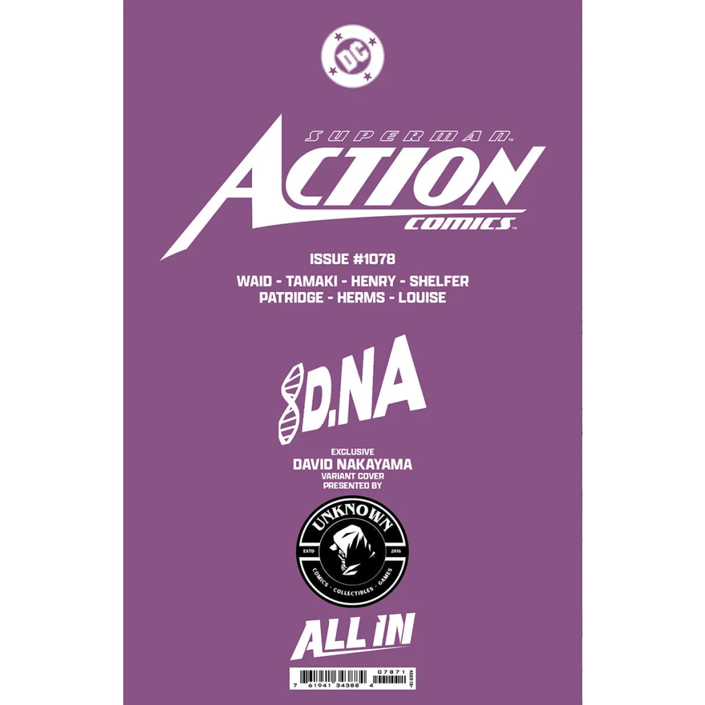 Purple Action Comics 1078 David Nakayama Holographic Virgin Variant Cover