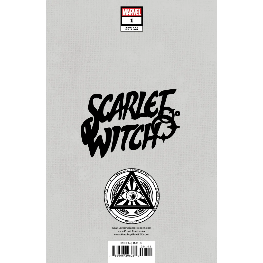 Scarlet Witch David Nakayama Exclusive Unknown Comics foil variant cover
