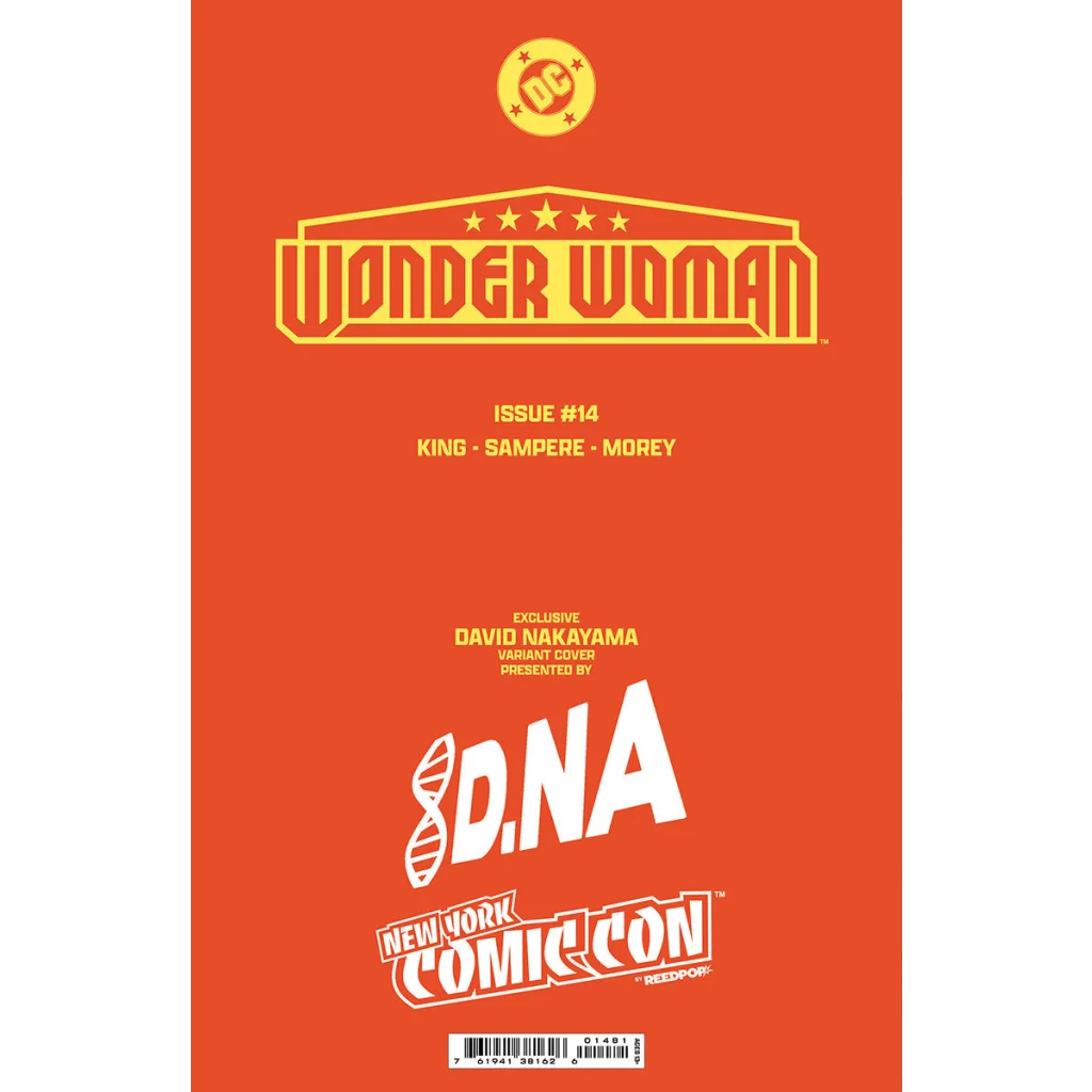 FOIL Wonder Woman 14 David Nakayama NYCC exclusive virgin variant cover