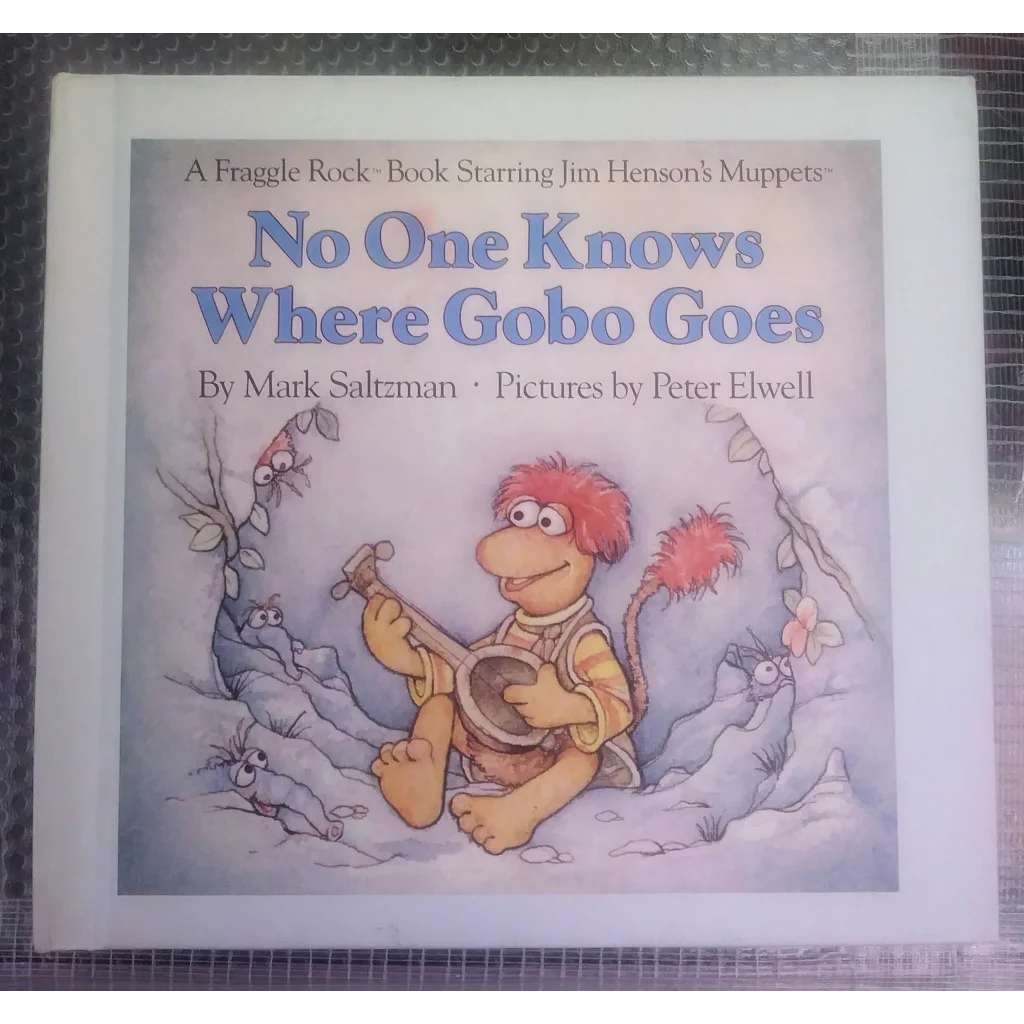 Fraggle Rock book with Gobo banjo snowy adventure hardcover