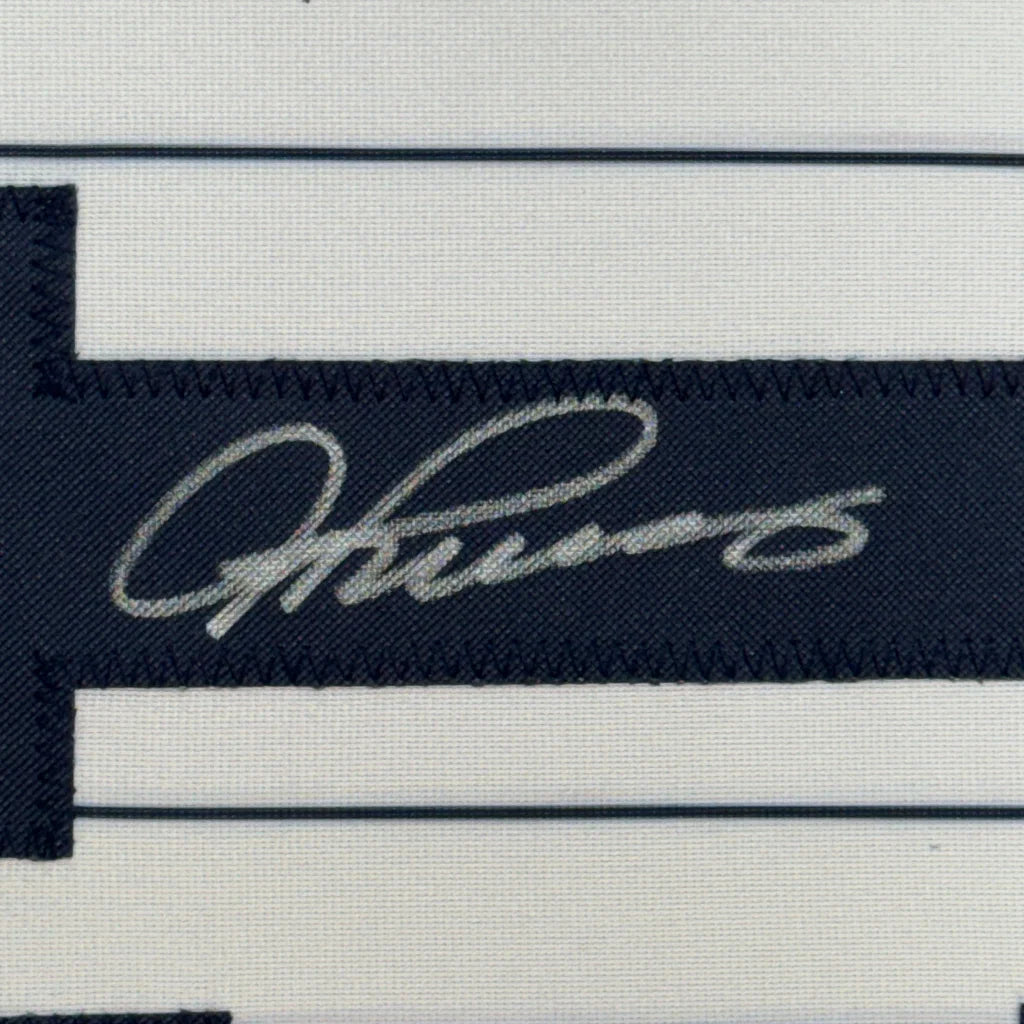 Framed Autographed Alex Rodriguez 35x39 New York Pinstripe Baseball Jersey JSA COA | Certified Authentic Signed Memorabilia | vintageantiquesgifts.com