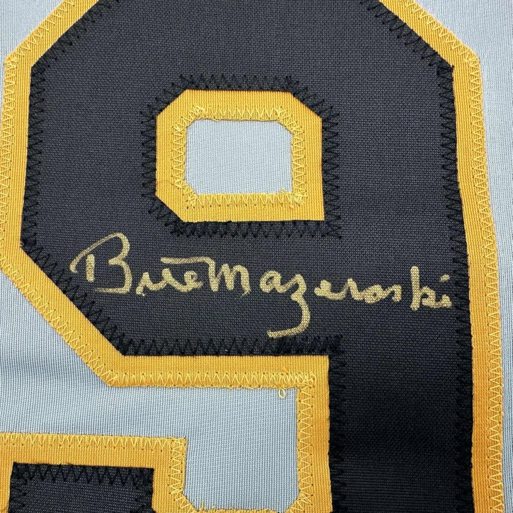 Autographed Number 9 Baseball Jersey with Player Photos in Legendary Collection