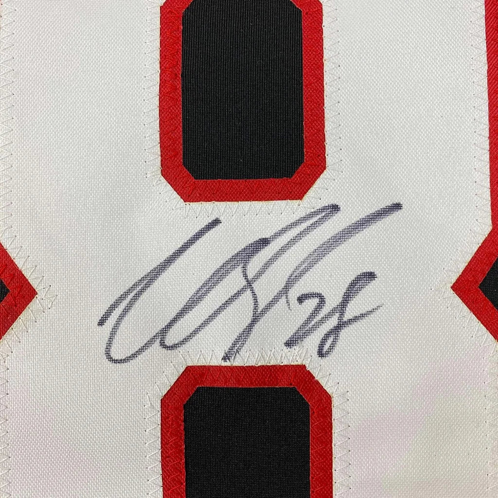 Autographed Ottawa Black Hockey Jersey with Red and Black Numbering signed by Claude Giroux with PSA DNA COA