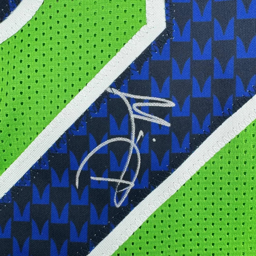 Autographed Devon Witherspoon Seattle jersey with green mesh for your man cave JSA COA