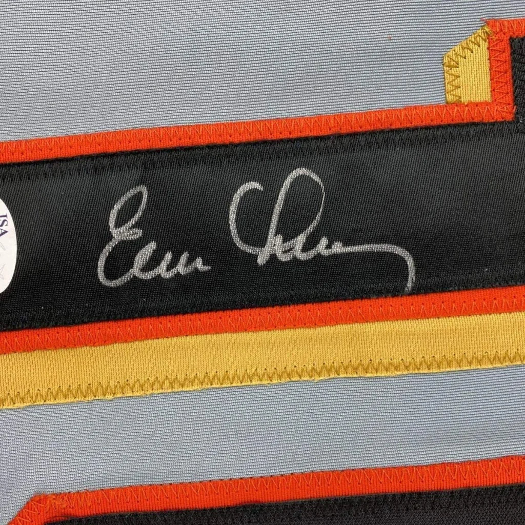 Framed Autographed Evan Longoria 35x39 San Francisco Grey Baseball Jersey JSA COA | Certified Authentic Signed Memorabilia | vintageantiquesgifts.com