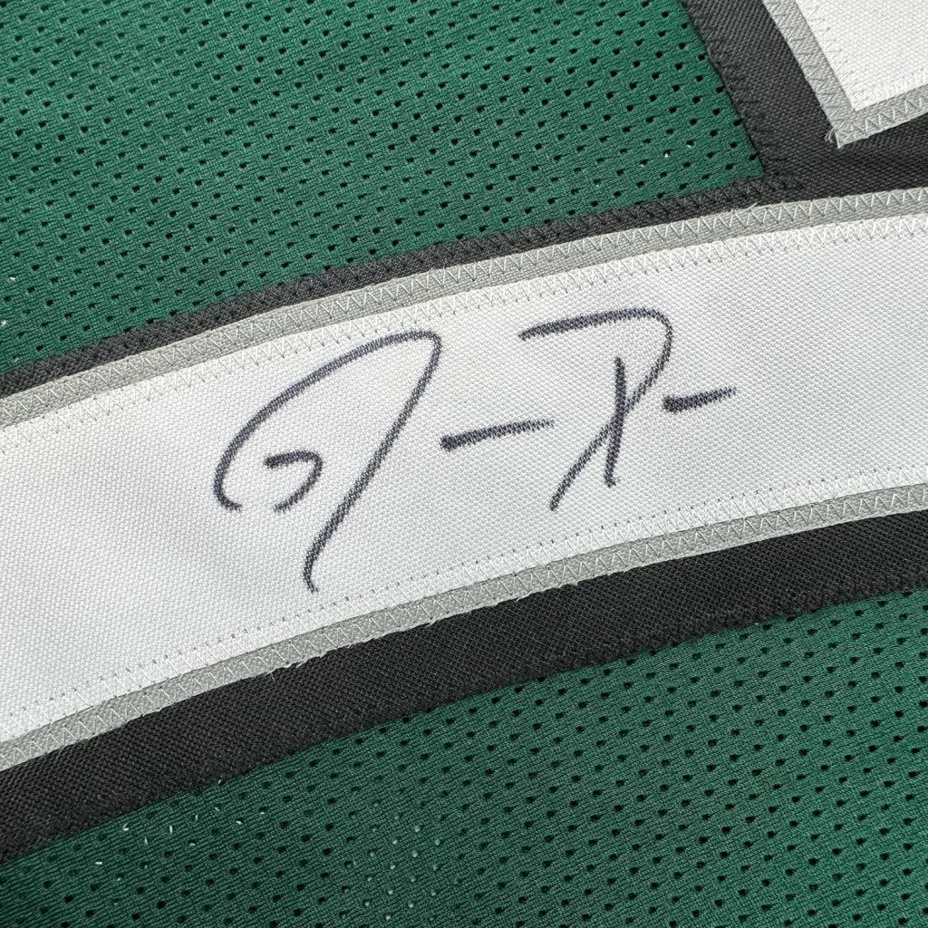 Framed Autographed Jason Peters 35x39 Philadelphia Eagles Green Football Jersey JSA COA | Certified Authentic Signed Memorabilia | vintageantiquesgifts.com