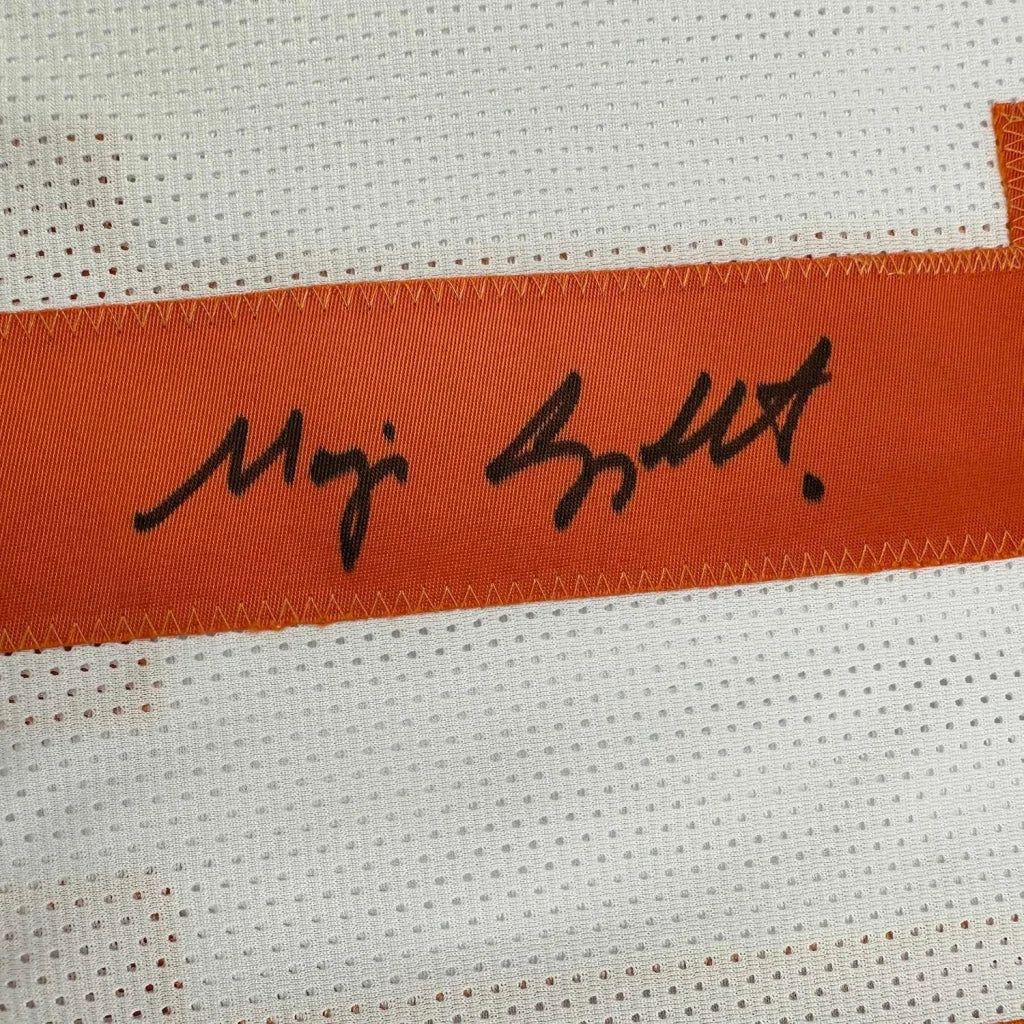 Framed Autographed Major Applewhite 35x39 Texas White College Football Jersey JSA COA | Certified Authentic Signed Memorabilia | vintageantiquesgifts.com