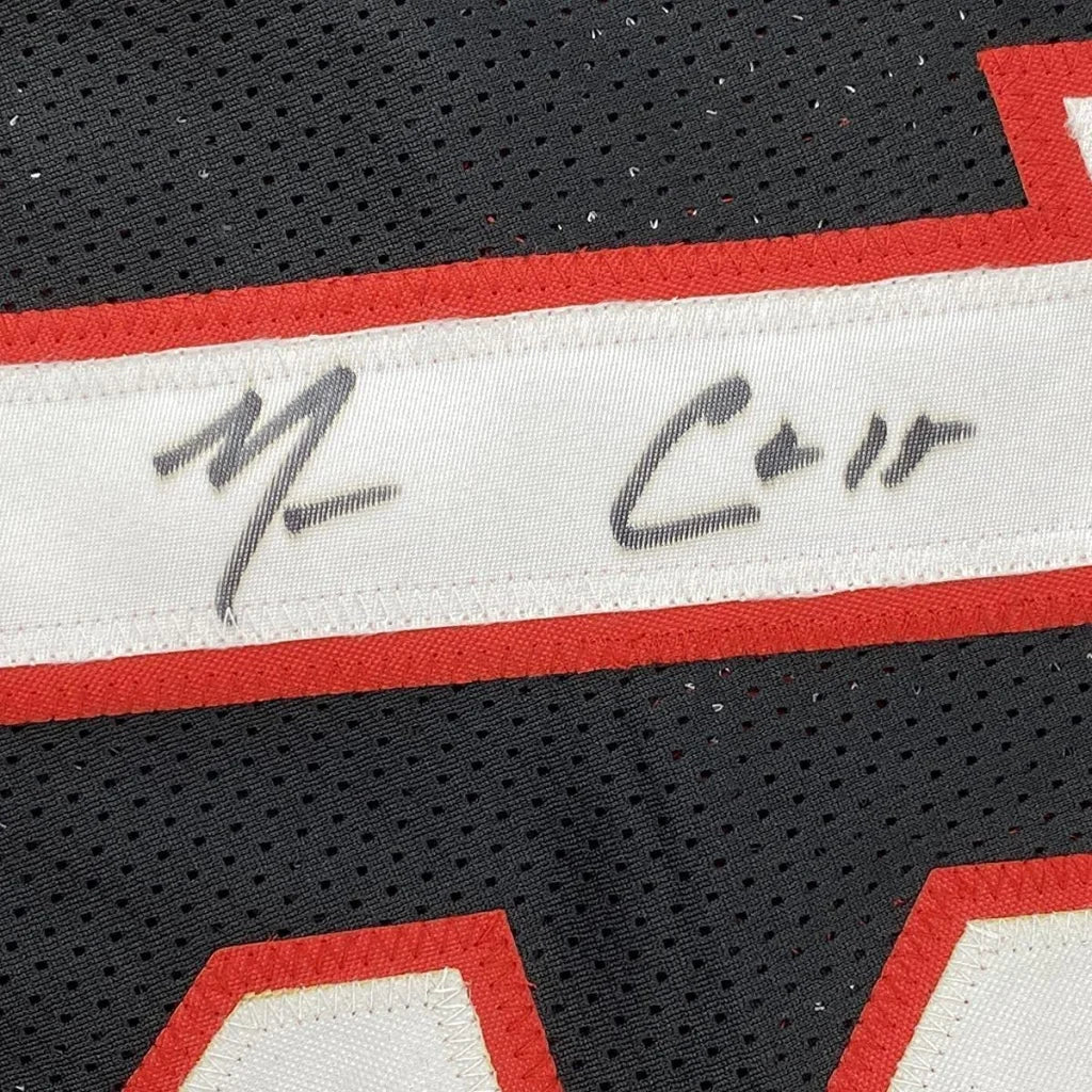 Black Mario Chalmers Heat jersey with white red stripe and autograph for sale