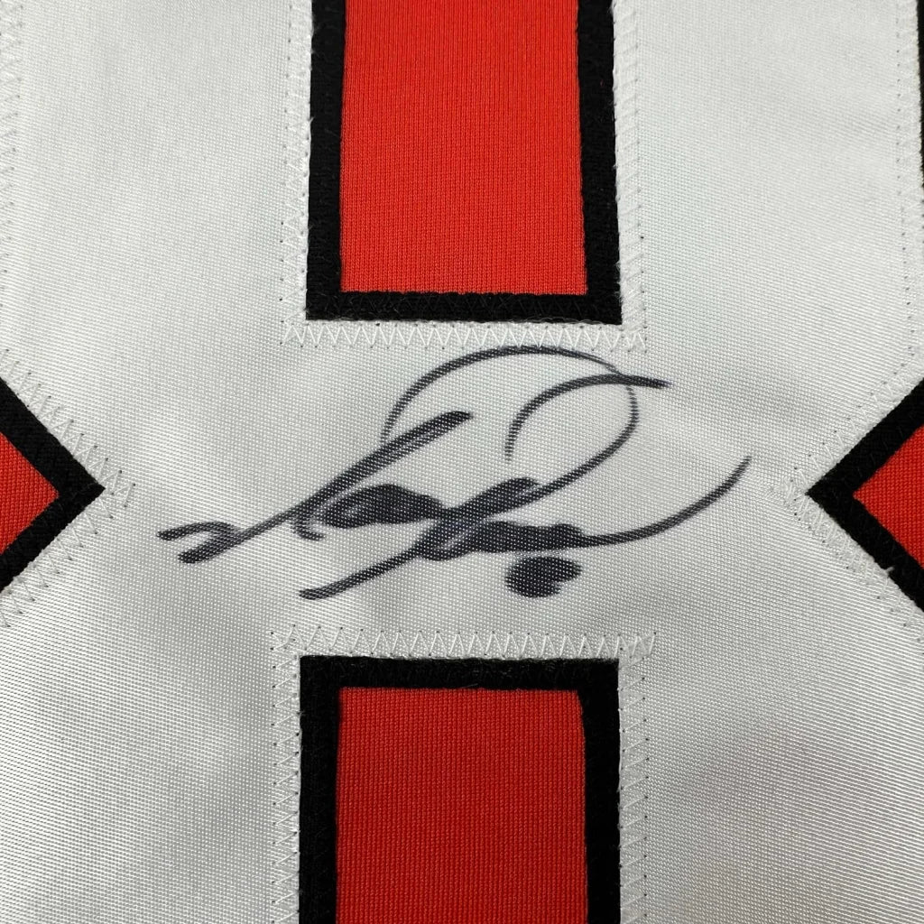 Framed Autographed Mark Recchi 35x39 Philadelphia Orange Hockey Jersey JSA COA | Certified Authentic Signed Memorabilia | vintageantiquesgifts.com