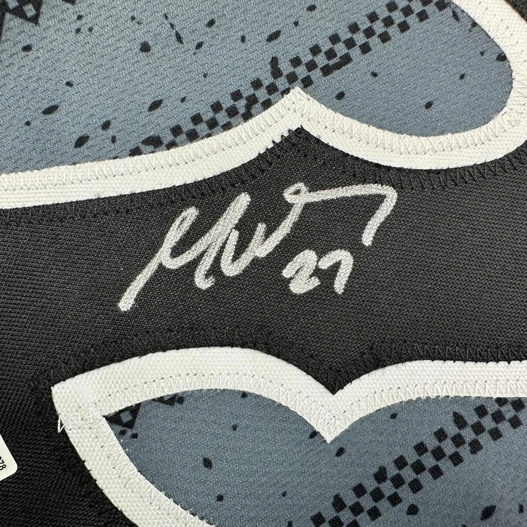 Framed Autographed Mark Vientos 35x39 New York City Connect Grey Baseball Jersey Beckett BAS COA | Certified Authentic Signed Memorabilia | vintageantiquesgifts.com