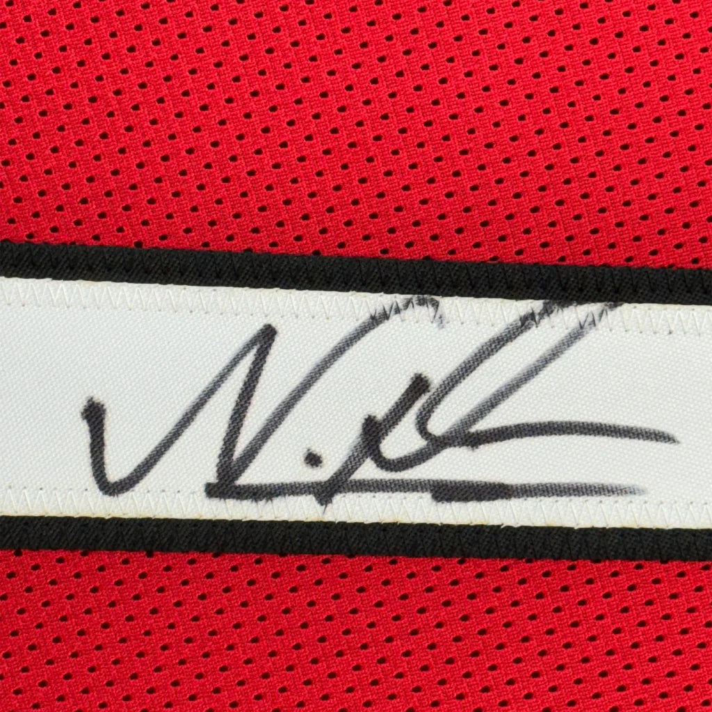 Framed autographed Nakobe Dean Georgia red jersey with JSA COA