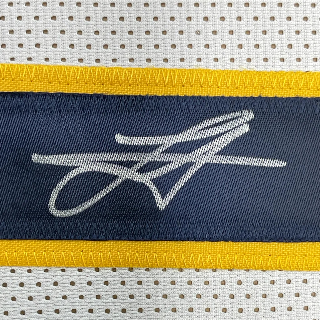 Framed Autographed Nikola Jokic 35x39 Denver White Basketball Jersey JSA COA | Certified Authentic Signed Memorabilia | vintageantiquesgifts.com