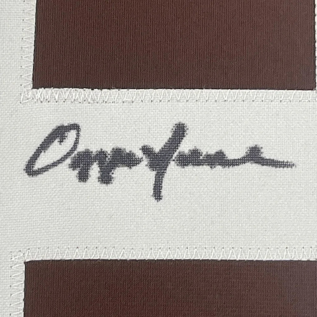 Framed Autographed Ozzie Newsome 35x39 Cleveland Brown Football Jersey JSA COA | Certified Authentic Signed Memorabilia | vintageantiquesgifts.com