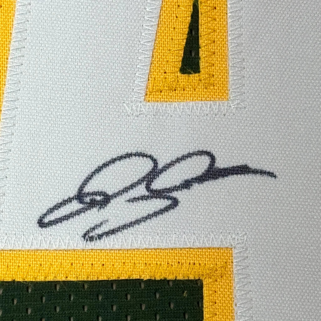 Framed autographed Ray Allen Seattle Supersonics jersey with black ink signature, Beckett BAS COA