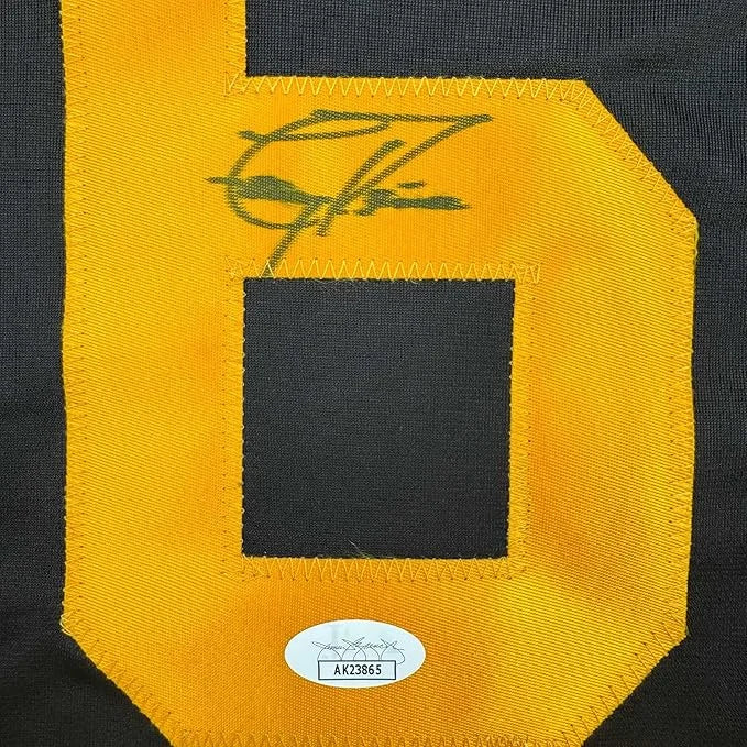 Framed Autographed Tony Pena 35x39 Pittsburgh Black Baseball Jersey JSA COA | Certified Authentic Signed Memorabilia | vintageantiquesgifts.com
