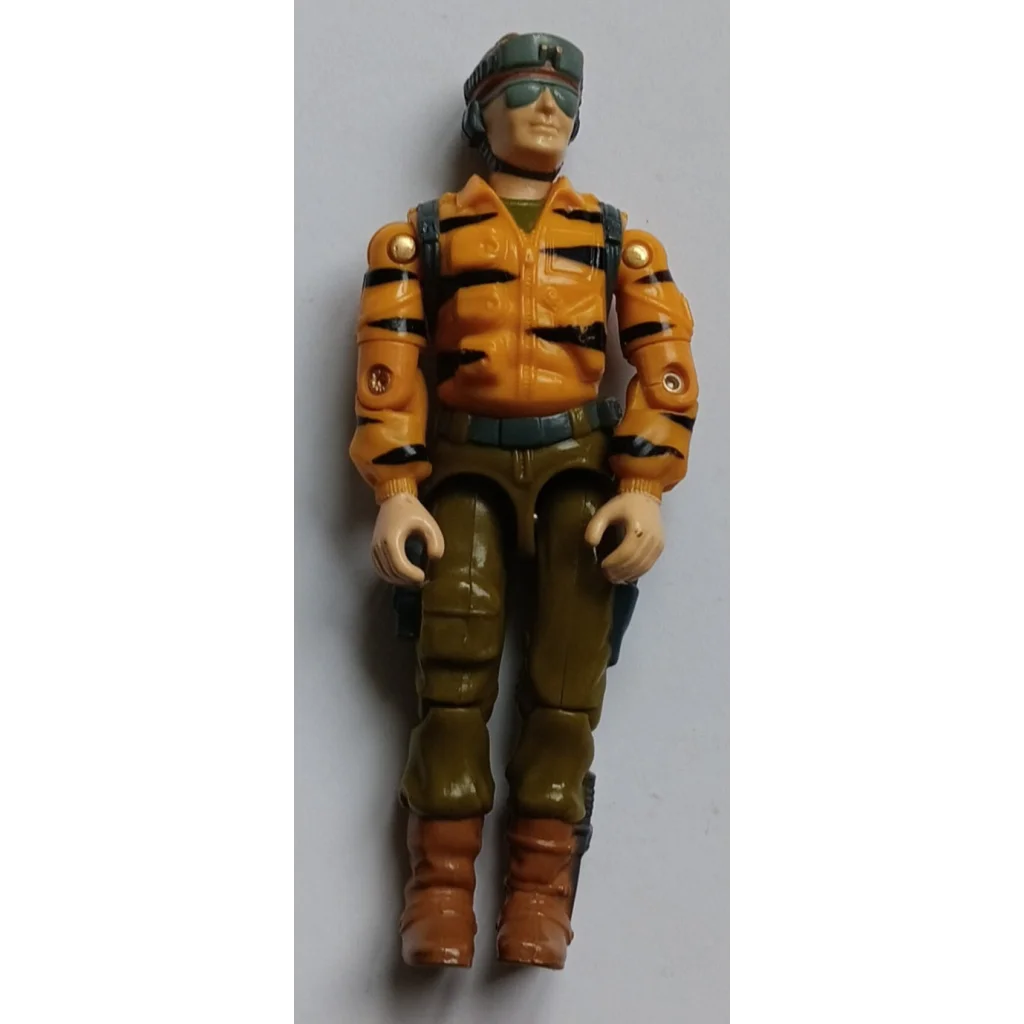 Vintage 1988 GI Joe Action Figure Lifeline in Tiger Force orange green hero