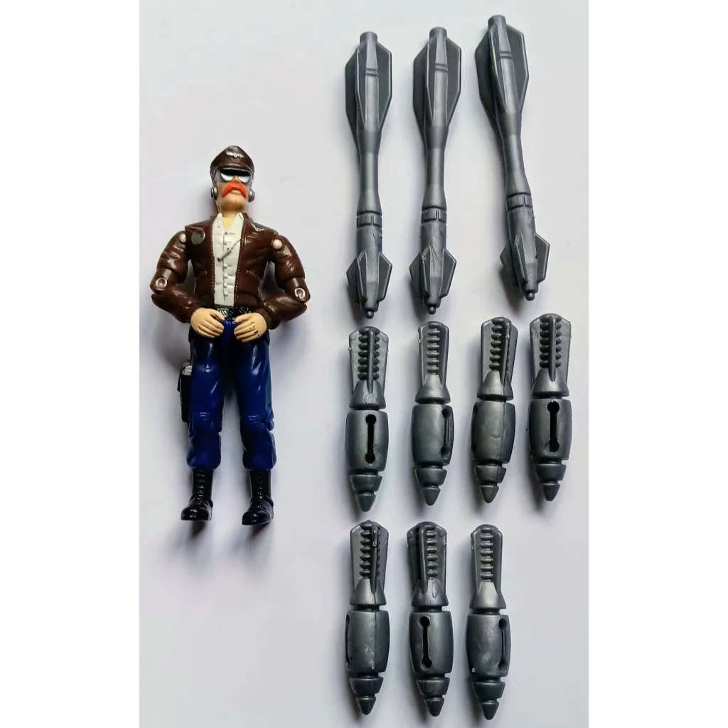 Vintage G.I. Joe vehicle action figure in dog fight pose