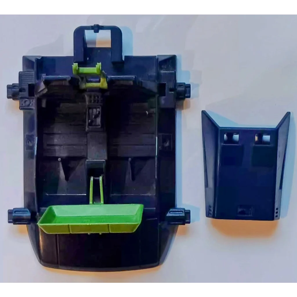 Vintage 1987 GI Joe Vindicator toy car in black and green with detachable rear