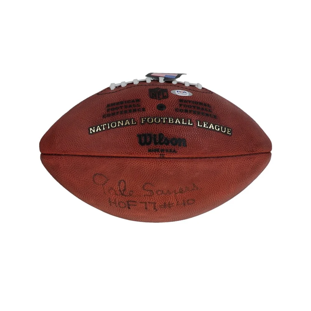 Autographed Duke Official NFL Game Football signed by Gale Sayers with PSA DNA