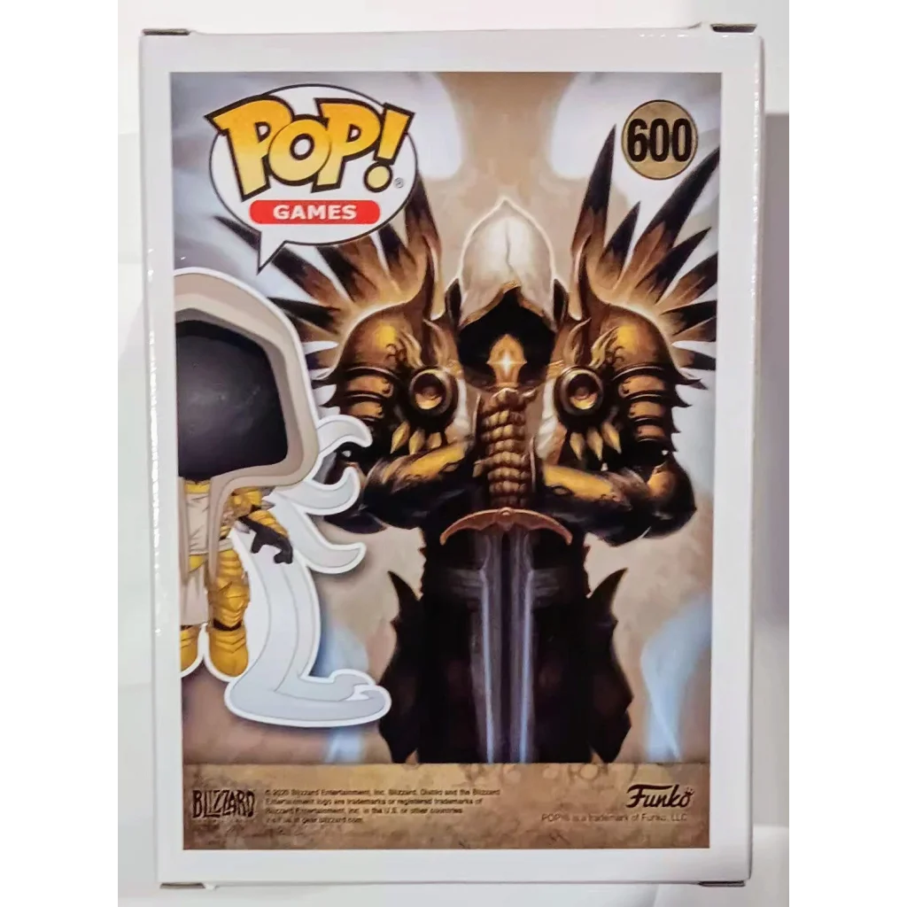 Tyrael Diablo Games Funko Pop gold angel figure model 600 skull design